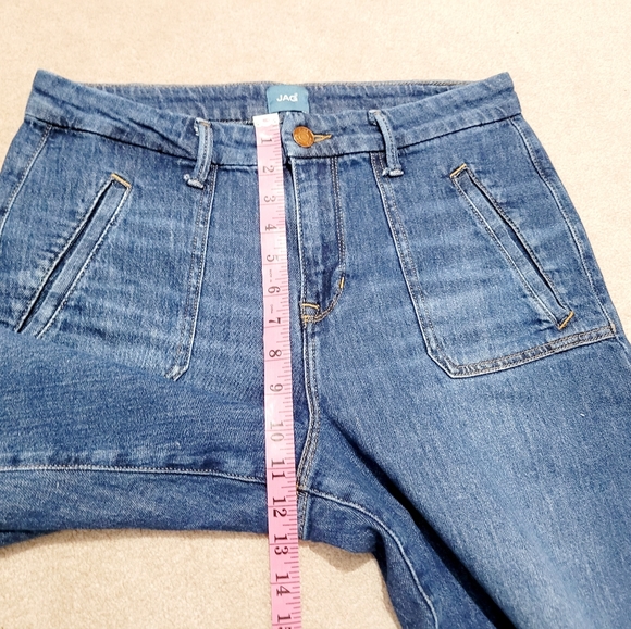 JAG Jeans Sophia Wide Leg Crop Jeans Women’s Size 8 / 30 Blue Stretch Denim - Picture 8 of 13